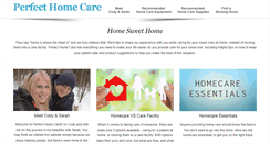 Desktop Screenshot of perfecthomecare.net